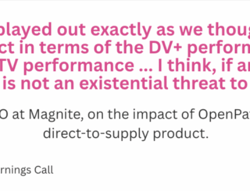 Week in Charts: Magnite on the Impact of The Trade Desk’s
OpenPath, PubMatic Leans into Agentic Campaigns, and Amazon
Overtakes DAZN in Sports Spend