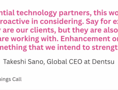 Week in Charts: Dentsu on Leveraging Tech Clients as
Partners, Video Drives Podcasting Revenues, and Ofcom Finds Rising
Harms to Children on Social Media