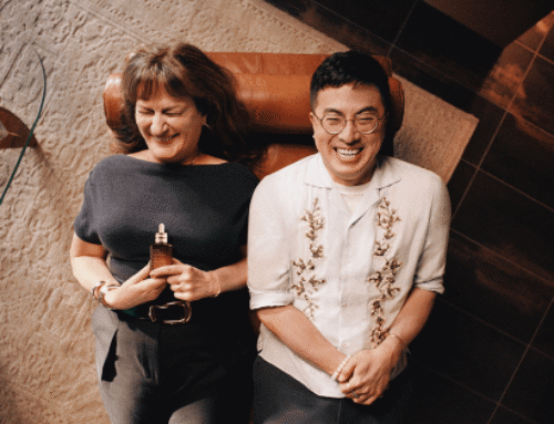 Bowen Yang and Ana Gasteyer Help Estée Lauder Enter the
Group Chat