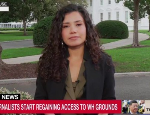 Journalists Return to the White House After
Trump’s Ban