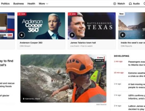 CNN Redesigns Website Homepage, Showcases New Video
Offerings
